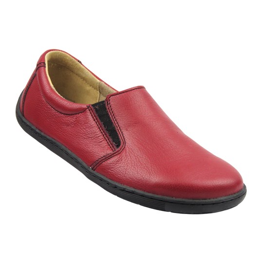 Barefooty, półbuty damskie Helios Komfort 452, czerwone ze sklepu ulubioneobuwie w kategorii Półbuty damskie - zdjęcie 187197998