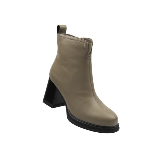 Botki damskie Cambell 25-60304, beżowe ze sklepu ulubioneobuwie w kategorii Botki - zdjęcie 187198029