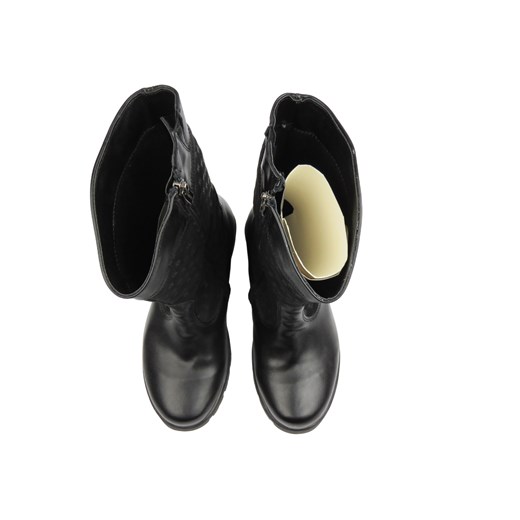 Wygodne skórzane kozaki dziecięce czarne Kornecki 06401 Kornecki 33 ulubioneobuwie