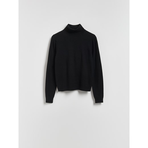 Reserved - Wełniany sweter z golfem - czarny ze sklepu Reserved w kategorii Swetry damskie - zdjęcie 187198156