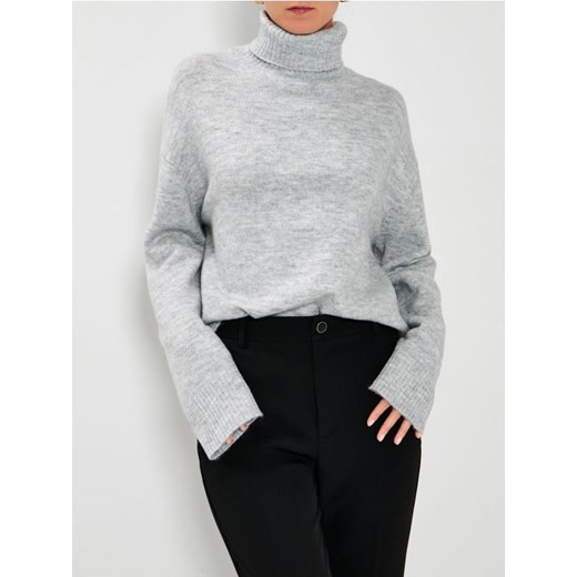 Sinsay - Golf basic - szary ze sklepu Sinsay w kategorii Swetry damskie - zdjęcie 187200198