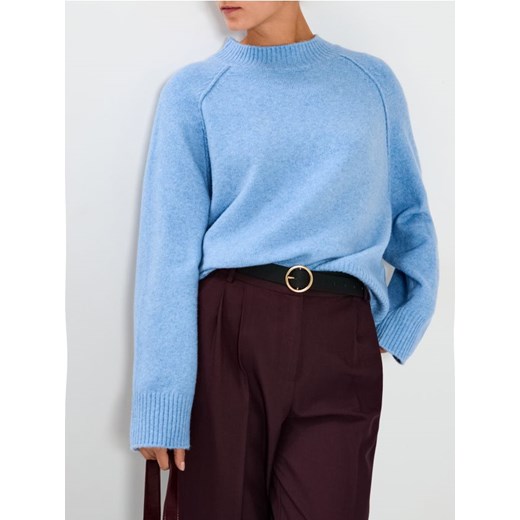 Sinsay - Sweter basic - niebieski - id: 286GT-50M - marki Sinsay - 187200228 Sinsay - Sweter basic - niebieski ze sklepu Sinsay w kategorii Swetry damskie - zdjęcie 187200228