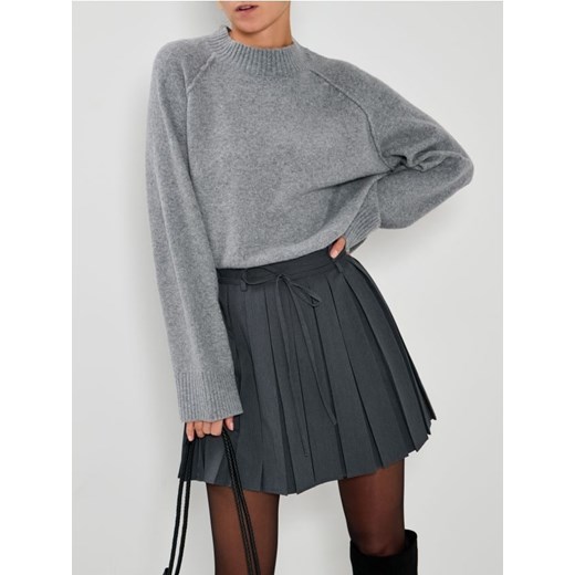 Sinsay - Sweter basic - szary - id: 286GT-85M - marki Sinsay - 187200229 Sinsay - Sweter basic - szary ze sklepu Sinsay w kategorii Swetry damskie - zdjęcie 187200229