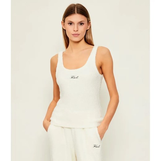 Karl Lagerfeld Polarowy top | Slim Fit ze sklepu Gomez Fashion Store w kategorii Bluzki damskie - zdjęcie 187201148