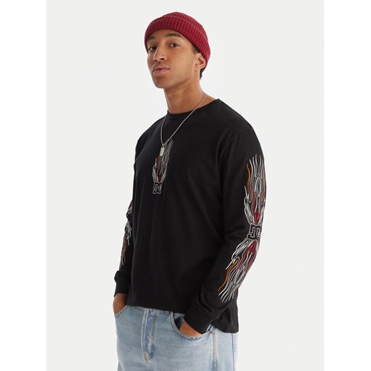 DC Shoes Longsleeve Burn Out HLS EDYZT04355 Czarny Regular Fit - id: 0000305650542 - marki Dc Shoes - 187201176 DC Shoes Longsleeve Burn Out HLS EDYZT04355 Czarny Regular Fit ze sklepu MODIVO w kategorii T-shirty męskie - zdjęcie 187201176