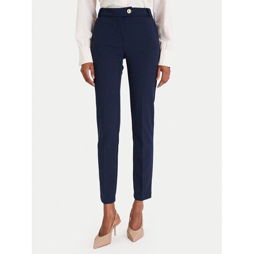 Rinascimento Chinosy CFC0126226003 Granatowy Slim Fit ze sklepu MODIVO w kategorii Spodnie damskie - zdjęcie 187201266