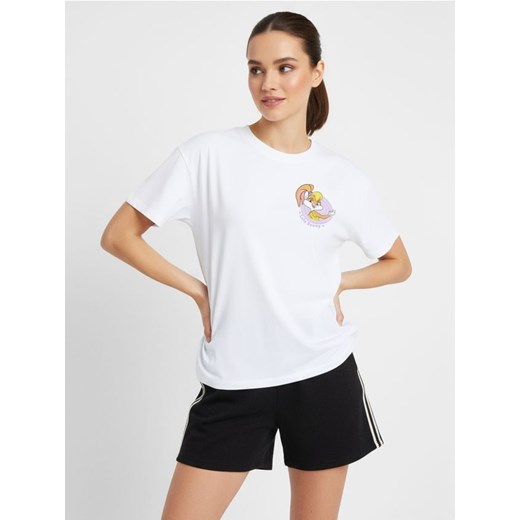 Sinsay - Koszulka z nadrukiem Looney Tunes - biały ze sklepu Sinsay w kategorii Bluzki damskie - zdjęcie 187203958