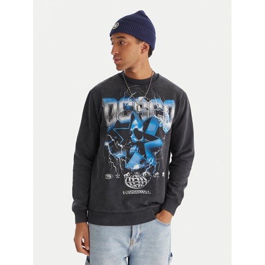 DC Shoes Bluza Skull Shock Crew EDYSF03251 Szary Regular Fit ze sklepu MODIVO w kategorii Bluzy męskie - zdjęcie 187204008