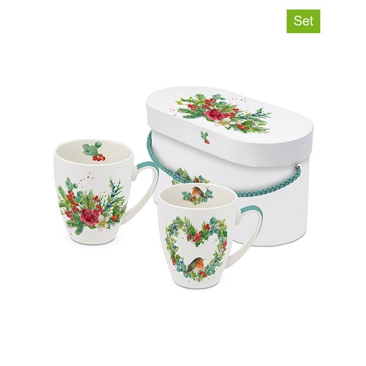 ppd Kubki jumbo (2 szt.) "Robin Heart & Flora" w kolorze Ppd onesize Limango Polska wyprzedaż