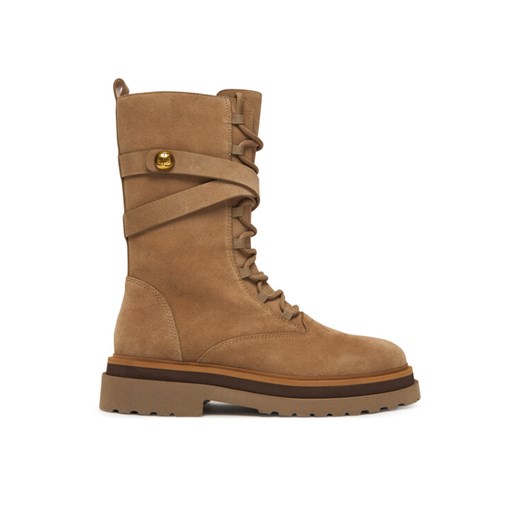 Trzewiki TWINSET 252TGT050 Brązowy ze sklepu eobuwie.pl w kategorii Botki - zdjęcie 187204927