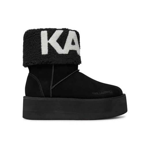 Śniegowce KARL LAGERFELD KL48552 Czarny ze sklepu eobuwie.pl w kategorii Śniegowce damskie - zdjęcie 187204956