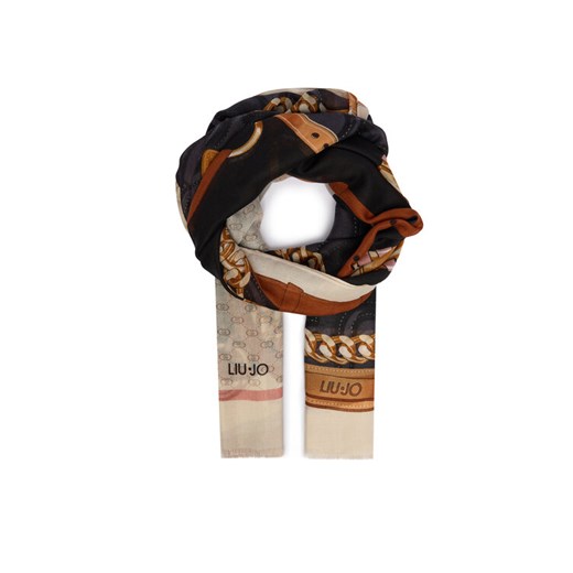 Szal Liu Jo 2A5026 T0300 Czarny - id: 8056255450543 - marki Liu Jo - 187204988 Szal Liu Jo 2A5026 T0300 Czarny ze sklepu eobuwie.pl w kategorii Szaliki i chusty damskie - zdjęcie 187204988