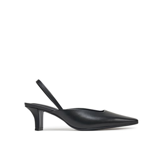 Czółenka Calvin Klein Heel Mule Pump 50 - Lth HW0HW02551 Czarny ze sklepu eobuwie.pl w kategorii Czółenka - zdjęcie 187205128