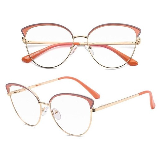 Okulary kocie do komputera damskie z filtrem BLUE Light zerówki Flex 25100F ze sklepu Stylion w kategorii Okulary zerówki damskie - zdjęcie 187206746