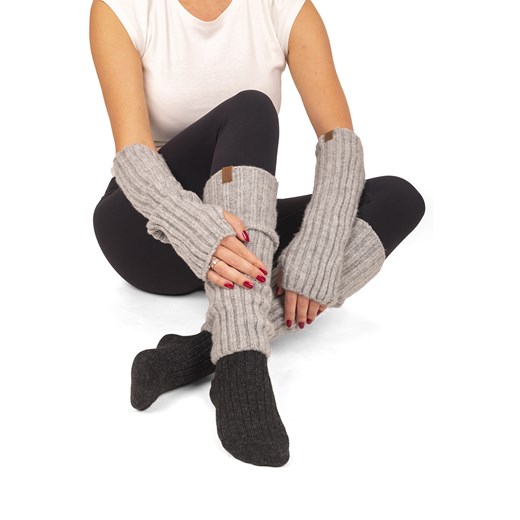 Komplet ocieplacze Vivisence 7301Kmpl szary ze sklepu kontri.pl w kategorii Skarpetki damskie - zdjęcie 187206897