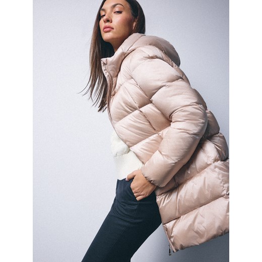 Mohito - Puchowa kurtka - beżowy ze sklepu Mohito w kategorii Kurtki damskie - zdjęcie 187207127