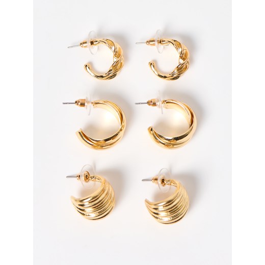 Mohito - Zestaw kolczyków - złoty ze sklepu Mohito w kategorii Kolczyki - zdjęcie 187207247