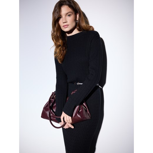 Mohito - Swetrowa sukienka midi - czarny ze sklepu Mohito w kategorii Sukienki - zdjęcie 187207466