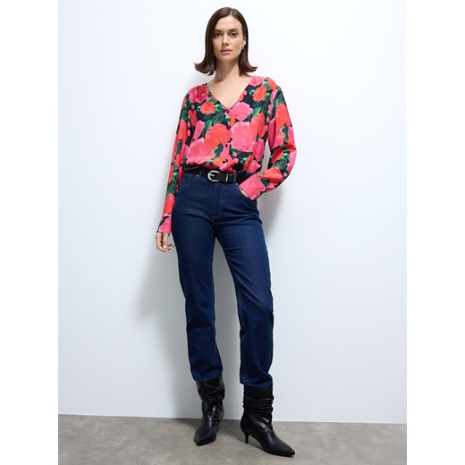 Mohito - Jeansy straight - granatowy ze sklepu Mohito w kategorii Jeansy damskie - zdjęcie 187207758