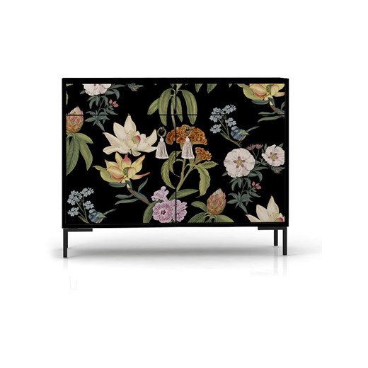 Madre Selva Kredens w kolorze czarnym ze wzorem - 90 x 84 x 45 cm - id: 16158810 - marki Madre Selva - 187209635 Madre Selva Kredens w kolorze czarnym ze wzorem - 90 x 84 x 45 cm ze sklepu Limango Polska w kategorii Meble - zdjęcie 187209635