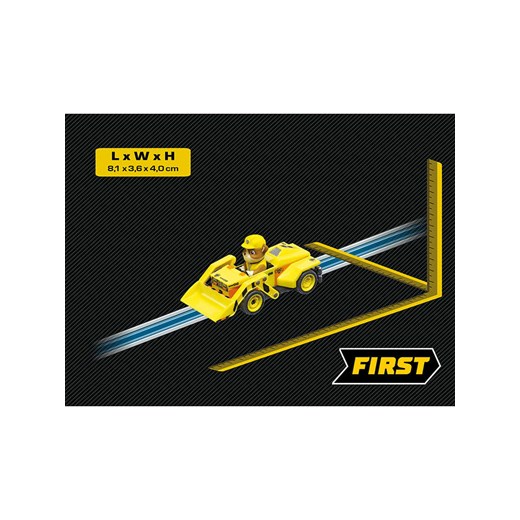 Carrera Samochód &quot;FIRST CARS PAW Patrol - Rubble&quot; w kolorze żółtym - Carrera onesize promocja Limango Polska