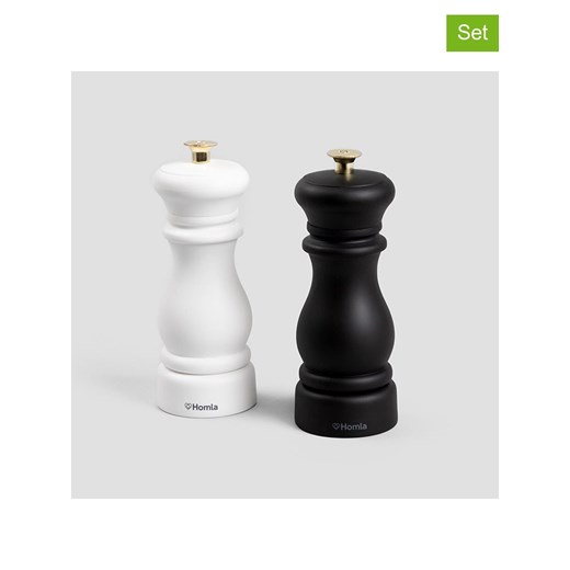 Homla 2-częściowy zestaw "Evron" w kolorze czarno-białym - wys. 16 cm - id: 17882219 - marki Homla - 187210347 Homla 2-częściowy zestaw "Evron" w kolorze czarno-białym - wys. 16 cm ze sklepu Limango Polska w kategorii Młynki do soli i pieprzu - zdjęcie 187210347