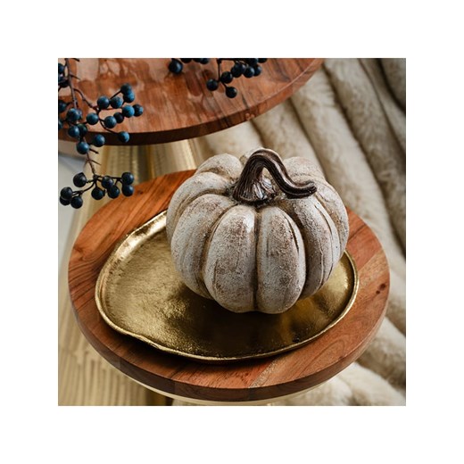 Homla Dekoracja "Pumpkin" w kolorze szarym - wys. 14 cm - id: 17882258 - marki Homla - 187210375 Homla Dekoracja "Pumpkin" w kolorze szarym - wys. 14 cm ze sklepu Limango Polska w kategorii Dekoracje - zdjęcie 187210375