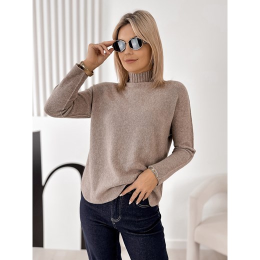 sweter haldir ciemnobeżowy one size - id: prod-82348-group - marki UBRA - 187210616 sweter haldir ciemnobeżowy one size ze sklepu UBRA w kategorii Swetry damskie - zdjęcie 187210616