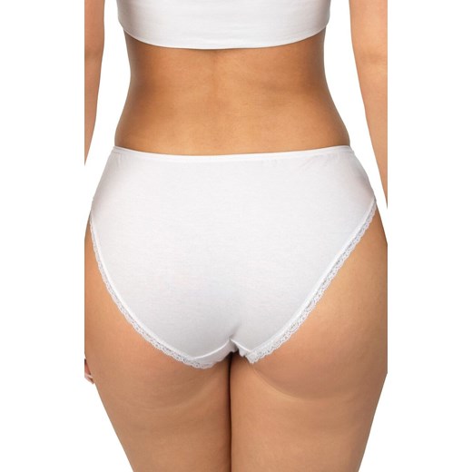 Dona bawełniane figi damskie białe z koronką 218, Kolor biały, Rozmiar S, Donna ze sklepu Intymna w kategorii Majtki damskie - zdjęcie 187210897