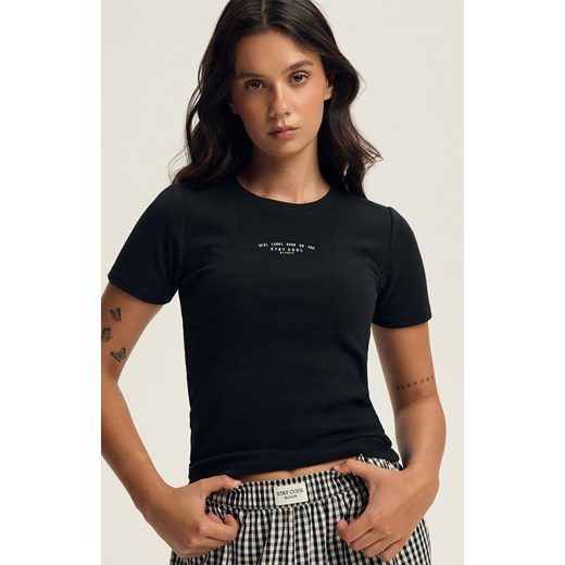 Esotiq koszulka z krótkim rękawem Bloovii Lann 44365-99X, Kolor czarny, Rozmiar L, BLOOVII ze sklepu Intymna w kategorii Bluzki damskie - zdjęcie 187211277