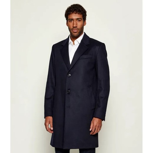 BOSS BLACK Wełniany płaszcz H-Jared-254 | z dodatkiem kaszmiru ze sklepu Gomez Fashion Store w kategorii Płaszcze męskie - zdjęcie 187212545