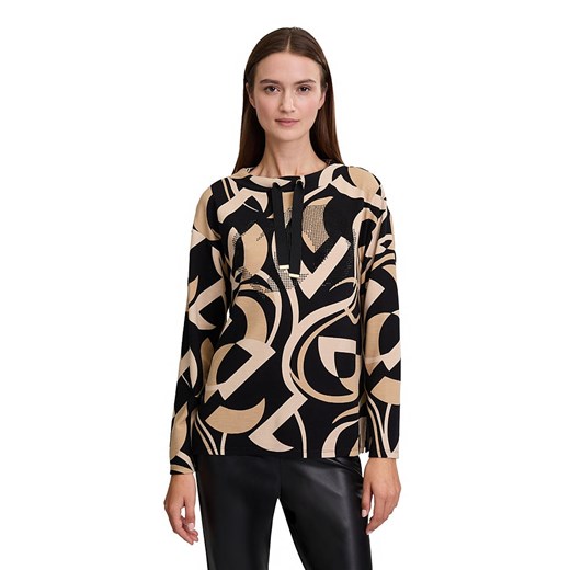 Betty Barclay Bluza w kolorze czarno-beżowym 40 okazja Limango Polska