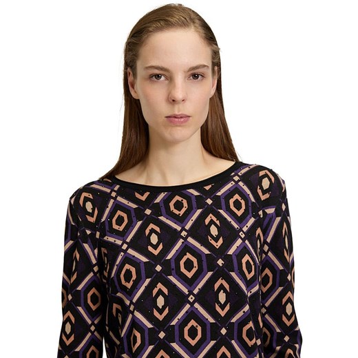 Betty Barclay Sweter w kolorze czarno-beżowo-fioletowym 36 okazyjna cena Limango Polska