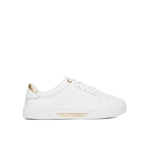 Sneakersy Tommy Hilfiger Essential Chic Court Sneaker FW0FW09019 Biały ze sklepu eobuwie.pl w kategorii Buty sportowe damskie - zdjęcie 187213075