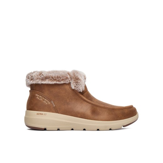 Botki Skechers Glacial Ultra 144221/CSNT Brązowy - id: 0000305529695 - marki Skechers - 187213088 Botki Skechers Glacial Ultra 144221/CSNT Brązowy ze sklepu eobuwie.pl w kategorii Botki - zdjęcie 187213088