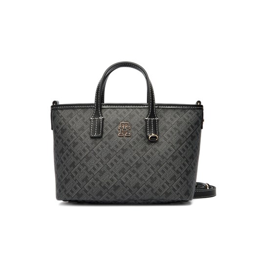 Tommy Hilfiger Torebka Monoplay Le Nano Tote AW0AW17717 Czarny - id: 0000305369376 - marki Tommy Hilfiger - 187213688 Tommy Hilfiger Torebka Monoplay Le Nano Tote AW0AW17717 Czarny ze sklepu MODIVO w kategorii Torby Shopper bag - zdjęcie 187213688