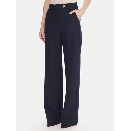 Maryley Spodnie materiałowe 25IB563/43BL Granatowy Regular Fit ze sklepu MODIVO w kategorii Spodnie damskie - zdjęcie 187213708