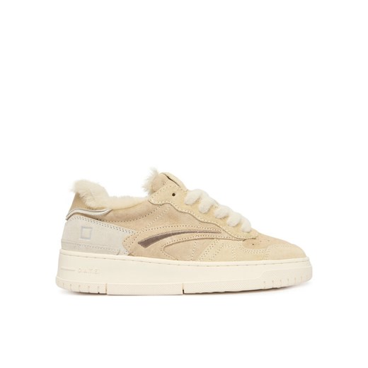 D.A.T.E. Sneakersy Torneo Pure Fur Mono W431-TPF-MN Beżowy ze sklepu MODIVO w kategorii Buty sportowe damskie - zdjęcie 187213738