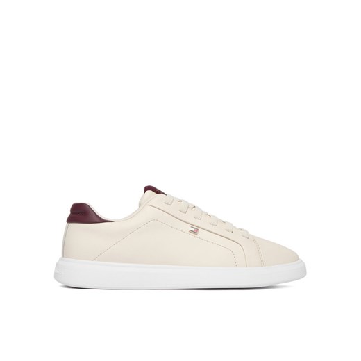 Tommy Hilfiger Sneakersy Icon Court Light Weight FW0FW08948 Beżowy ze sklepu MODIVO w kategorii Buty sportowe damskie - zdjęcie 187213767