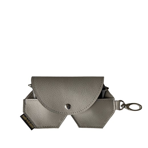 popielate skórzane etui na okulary - id: 49940 - marki Słoń Torbalski - 187214415 popielate skórzane etui na okulary ze sklepu Słoń Torbalski w kategorii Etui - zdjęcie 187214415