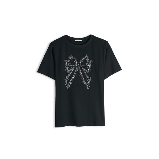 GATE Bawełniana koszulka z aplikacją 34 ze sklepu gateshop w kategorii Bluzki damskie - zdjęcie 187214477