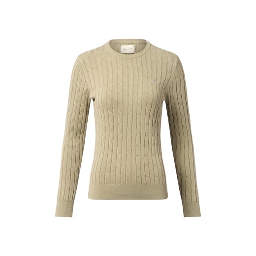Gant Sweter damski Kobiety Bawełna seledynowy wypukły wzór tkaniny - id: 645911-0019-09900 - marki Gant - 187214557 Gant Sweter damski Kobiety Bawełna seledynowy wypukły wzór tkaniny ze sklepu vangraaf w kategorii Swetry damskie - zdjęcie 187214557