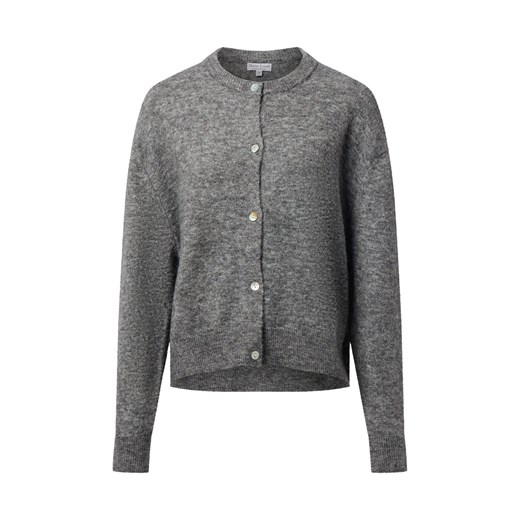 Marie Lund Damski kardigan z zawartością wełny i moheru Kobiety szary marmurkowy ze sklepu vangraaf w kategorii Swetry damskie - zdjęcie 187214576