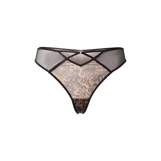 Lascana Stringi Kobiety Dzianina czarny wzorzysty ze sklepu vangraaf w kategorii Majtki damskie - zdjęcie 187214585