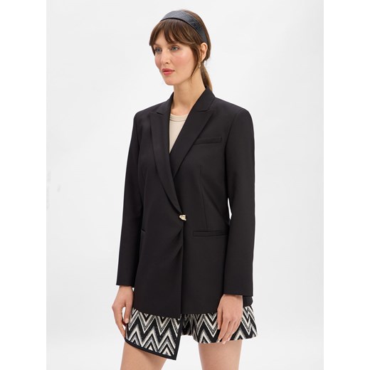 HUGO Marynarka damska - Ameane Kobiety czarny jednolity - id: 782372-0001-00340 - marki Hugo Boss - 187214607 HUGO Marynarka damska - Ameane Kobiety czarny jednolity ze sklepu vangraaf w kategorii Marynarki damskie - zdjęcie 187214607
