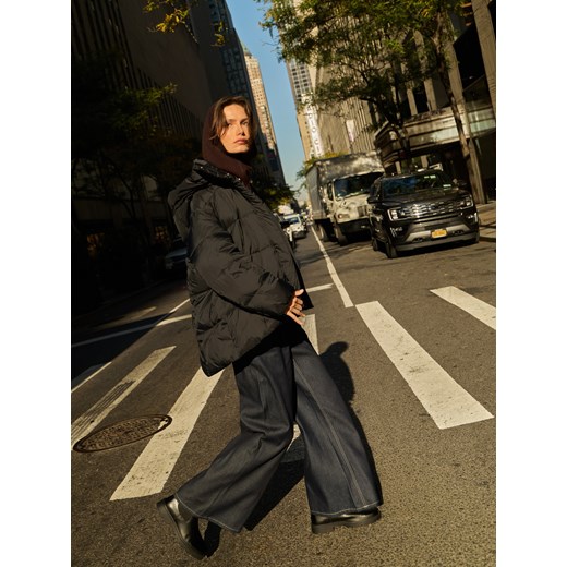 Reserved - Jeansy wide leg - granatowy ze sklepu Reserved w kategorii Jeansy damskie - zdjęcie 187214655