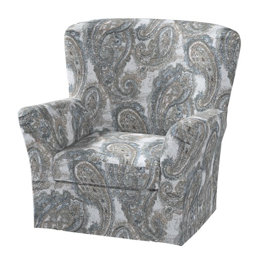 Pokrowiec na fotel Tomelilla wysoki z zakładkami ze sklepu dekoria.pl w kategorii Pokrowce na kanapy i fotele - zdjęcie 187215176