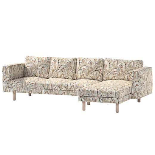 Pokrowiec na sofę Norsborg 4-osobową z szezlongiem ze sklepu dekoria.pl w kategorii Pokrowce na kanapy i fotele - zdjęcie 187216275