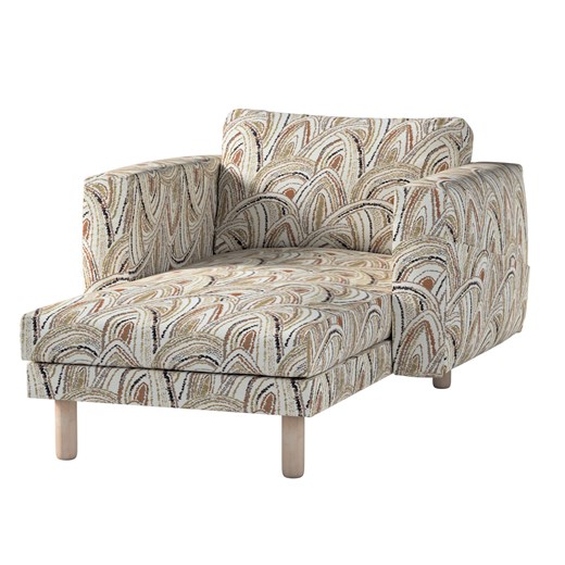 Pokrowiec na szezlong Norsborg z podłokietnikami ze sklepu dekoria.pl w kategorii Pokrowce na kanapy i fotele - zdjęcie 187216335