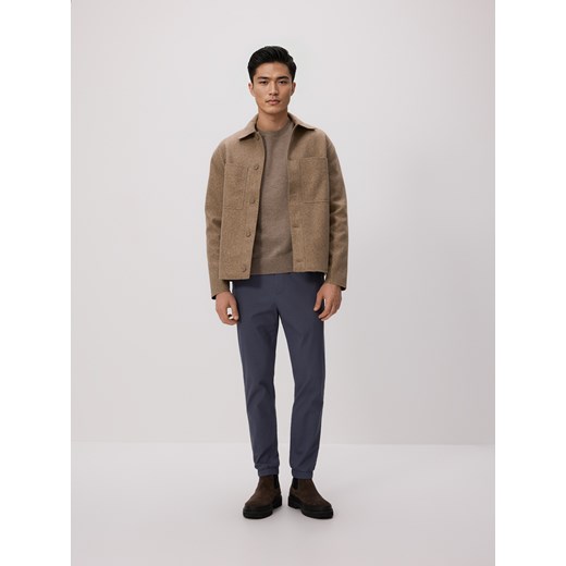 Reserved - Bawełniane spodnie jogger - granatowy Reserved L okazja Reserved